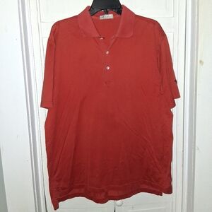 Peter Millar Brick Red Polo Golf Shirt